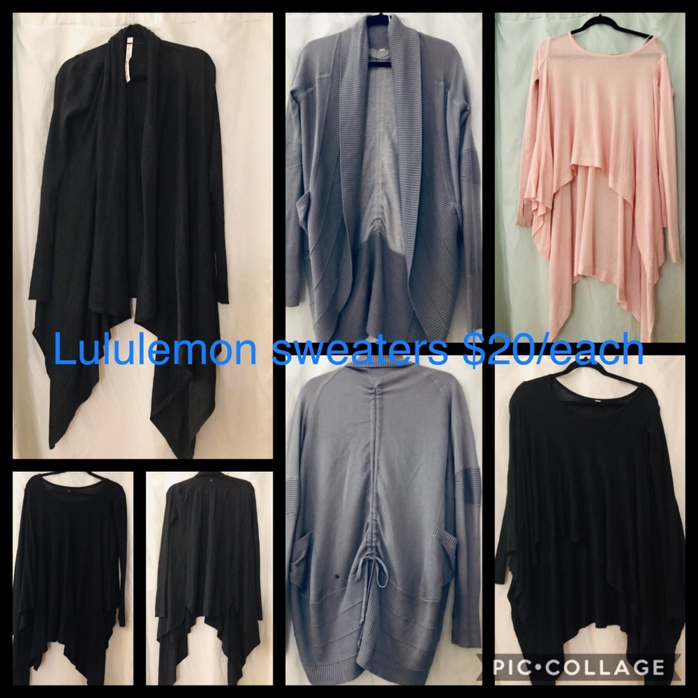 Lululemon sweater-wrap - Small $20/each